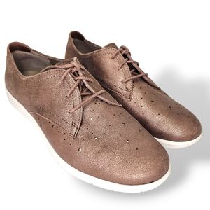 Rockport Women's Ayva Oxford Sneaker Warm Iron Metallic Size 8M